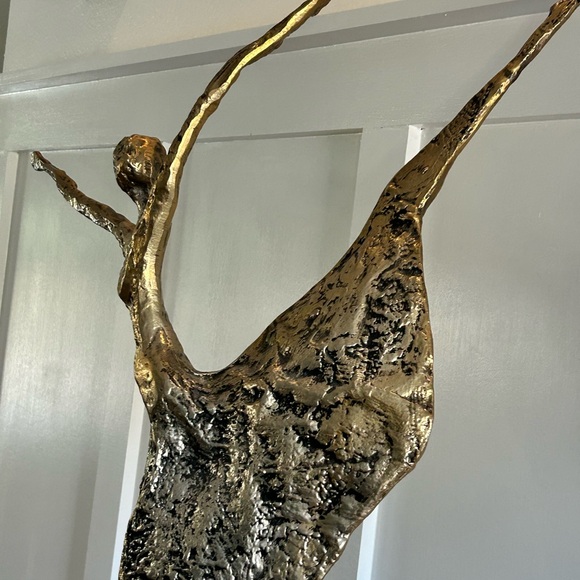 Esther Wertheimer Bronze Sculpture Ballerina Two Tone Marble Base - Picture 6 of 10